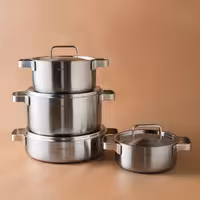 سرویس قابلمه استیل 8 پارچه Karaca ترکیه مدل Powersteel 316  3Ply Onyx