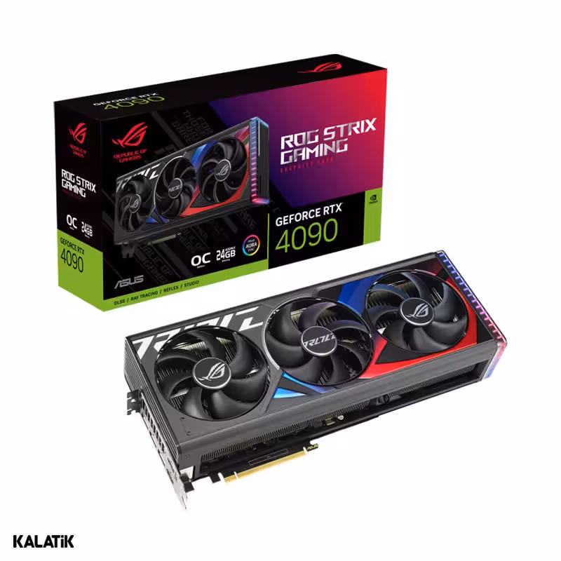 کارت گرافیک ایسوس مدل ROG Strix GeForce RTX 4090 24GB GDDR6X OC Edition