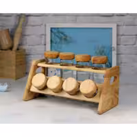 ست جا ادویه چوبی 8 تایی طرح پاریس کد 99085 از برند لونا رابروود