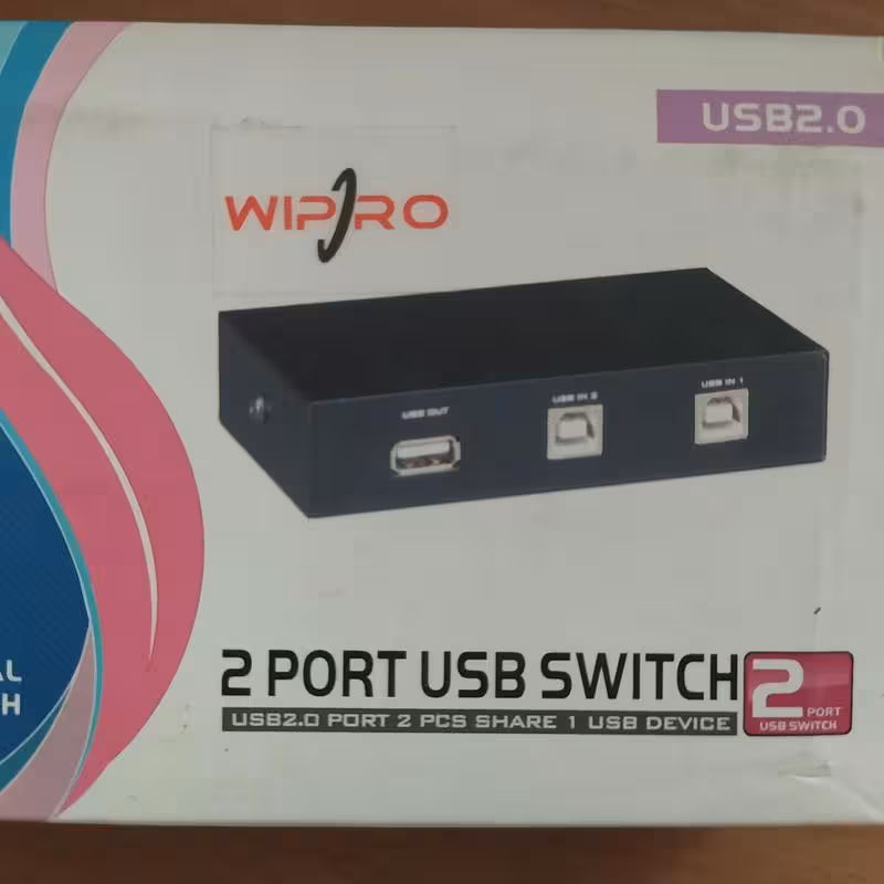 سویچ دو پورت پرینتر برای اتصال دو کامپیوتر به یک پرینتر