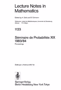 خرید و دانلود نسخه کامل کتاب Seminaire de Probabilites XIX 1983 84