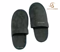 دمپایی حوله ای ساده یشمی پودایران