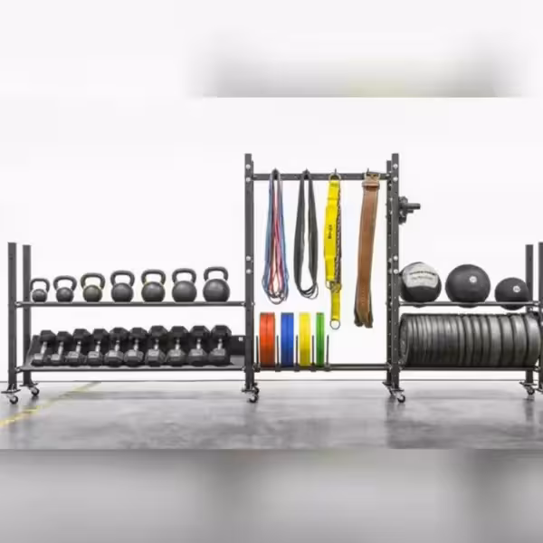 رک تجهیزات و اکسسوری باشگاهی مدل چرخ دار