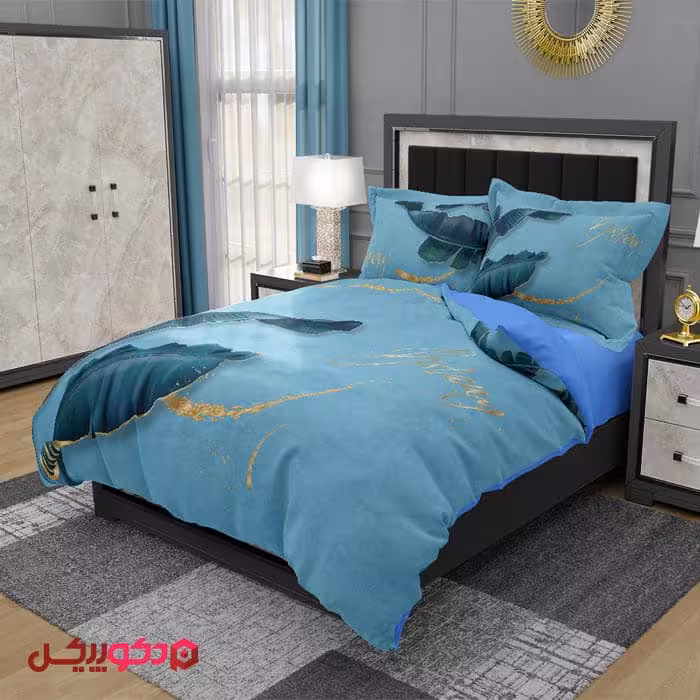 روتختی سه بعدی برگ آبی BD608