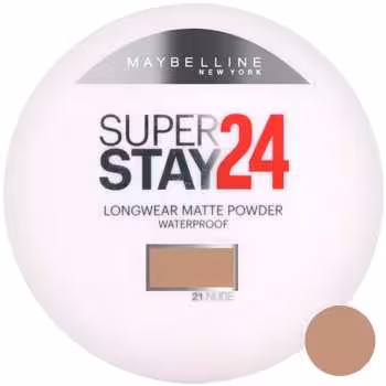 پودر مات کننده میبلین مدل Super Stay 24H شماره 21