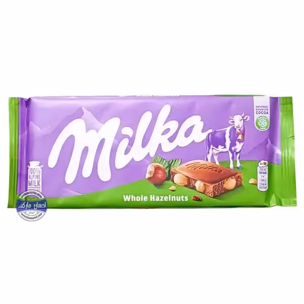 تابلت شکلات میلکا با فندق کامل