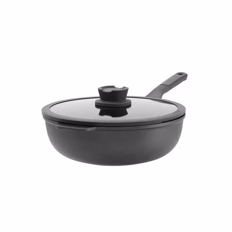 تابه ووک درب دار برگهف مدل Leo Stone سایز 30cm 5L