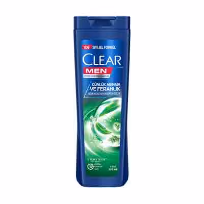 شامپو سر مردانه کلیر Clear günlük arinma ve ferahlik ضد شوره حاوی عصاره اکالیپتوس و چوب سدر 350 میل