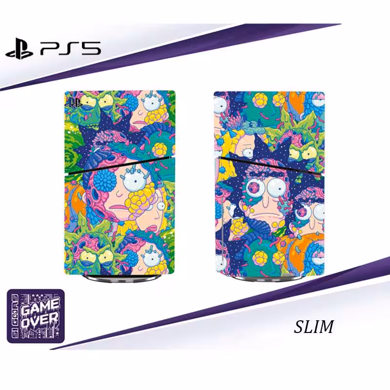 برچسب کنسول PS5 SLIM (GO) طرح Rick And Morty
