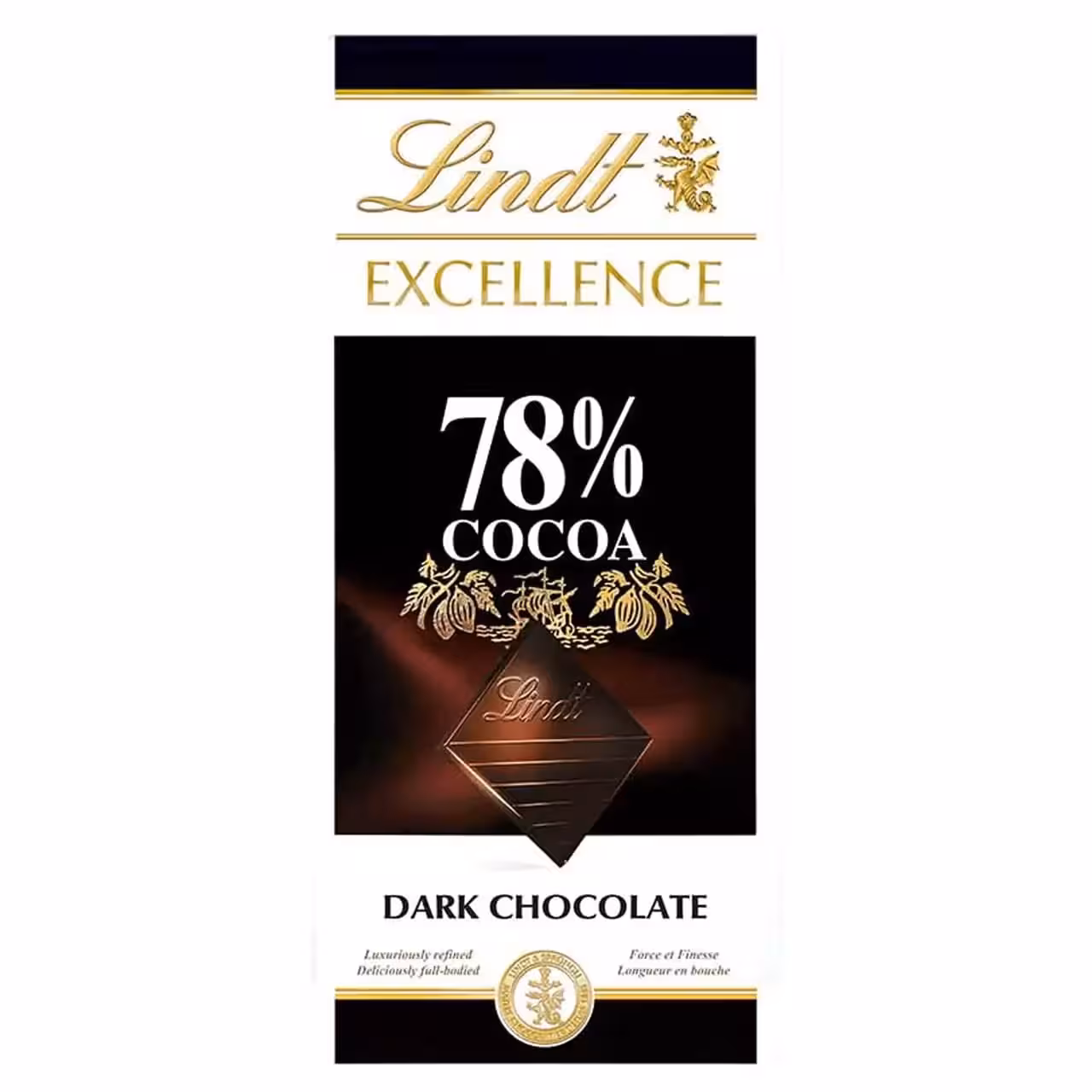 شکلات تخته ای Lindt لینت 78 درصد تلخ – 100 گرم
