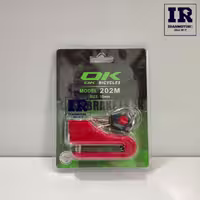 قفل دیسک سایز بزرگ 10mm برند OK قرمز