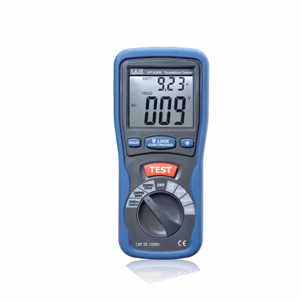 میگر(تستر عایق) دیجیتال مدل  DT-5500 ساخت کمپانی CEM