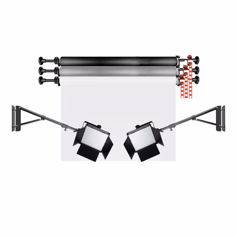 کیت نورپردازی کمجا T-460 با پایه دیواری-سقفی E-kit50