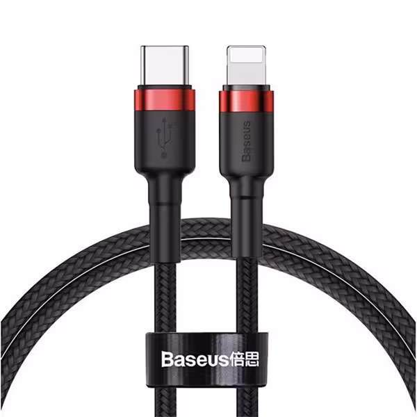 کابل 1 متری Type-C به Lightning بیسوس مدل Baseus Cafule CATLKLF-91