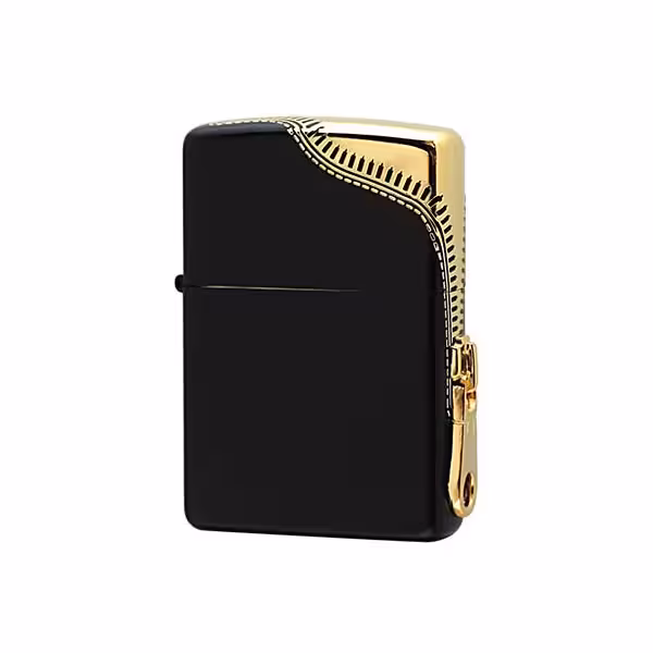 فندک زیپو کاستوم Zippo Zipper Gold Plated Design