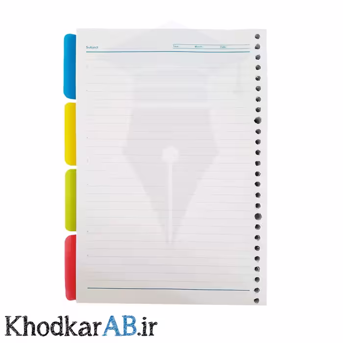 یدک کاغذ کلاسور 26 حلقه بسته 100 برگ