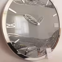 ساعت طوسی نقره ای خاص لبه رینگ دار قطر60