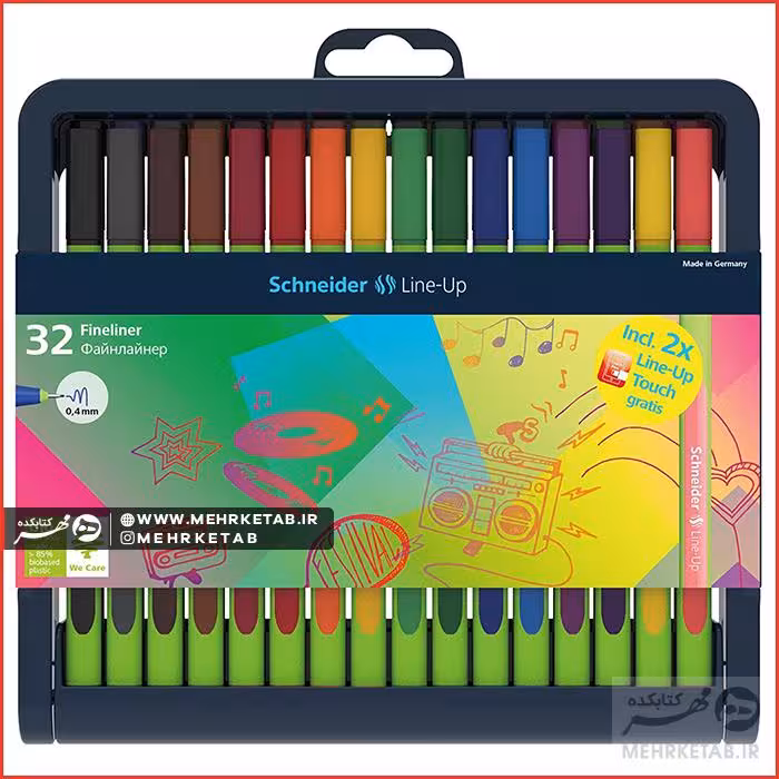 روان نویس نوک نمدی 32 رنگ اشنایدر سری Line-Up