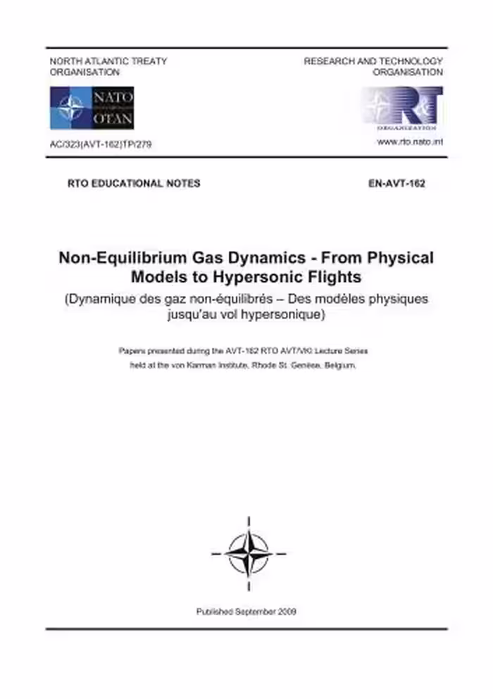 خرید و دانلود نسخه کامل کتاب Non-Equilibrium Gas Dynamics - From Physical Models to Hypersonic Flights