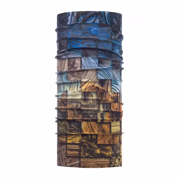 دستمال سر کوهنوردی ضد اشعه باف مدل WOOD COLLAGE