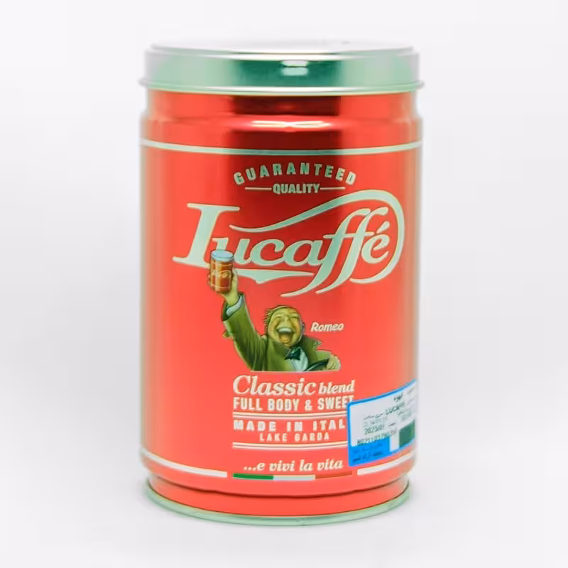 قهوه دانه لوکافه LUCAFFE مدل Classic قوطی 250 گرمی
Lucaffe Classic Espresso Beans 250 