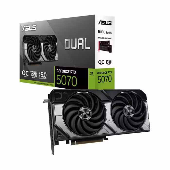 کارت گرافیک ایسوس DUAL GeForce RTX 5070 OC Edition 12GB