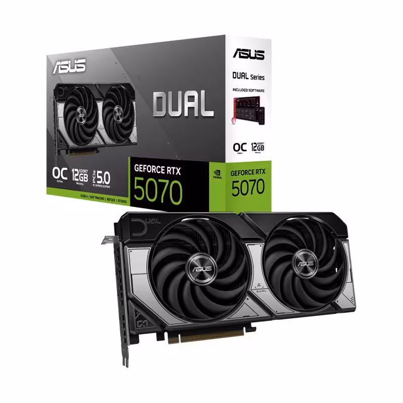 کارت گرافیک ایسوس DUAL GeForce RTX 5070 OC Edition 12GB