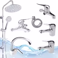 شیرالات 7 تکه اردکی کروم