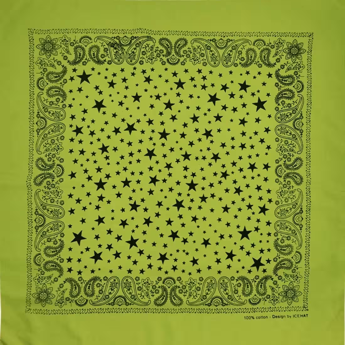 باندانا ستاره ای سبز برای دست، سر، صورت، گردن و...