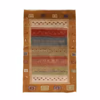 گبه دستباف یک و نیم متری طرح قشقایی کد 40303431