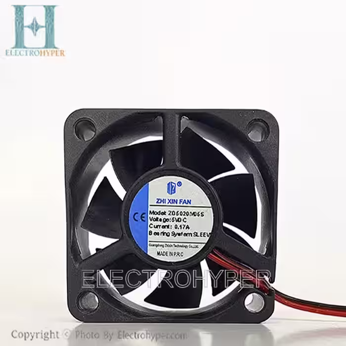 فن 5x5x2 دو سیم ZHIXIN 5V DC