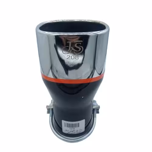 سر اگزوز جی اس ترک پژو شبرنگی کد 208 چهار گوش سر صاف