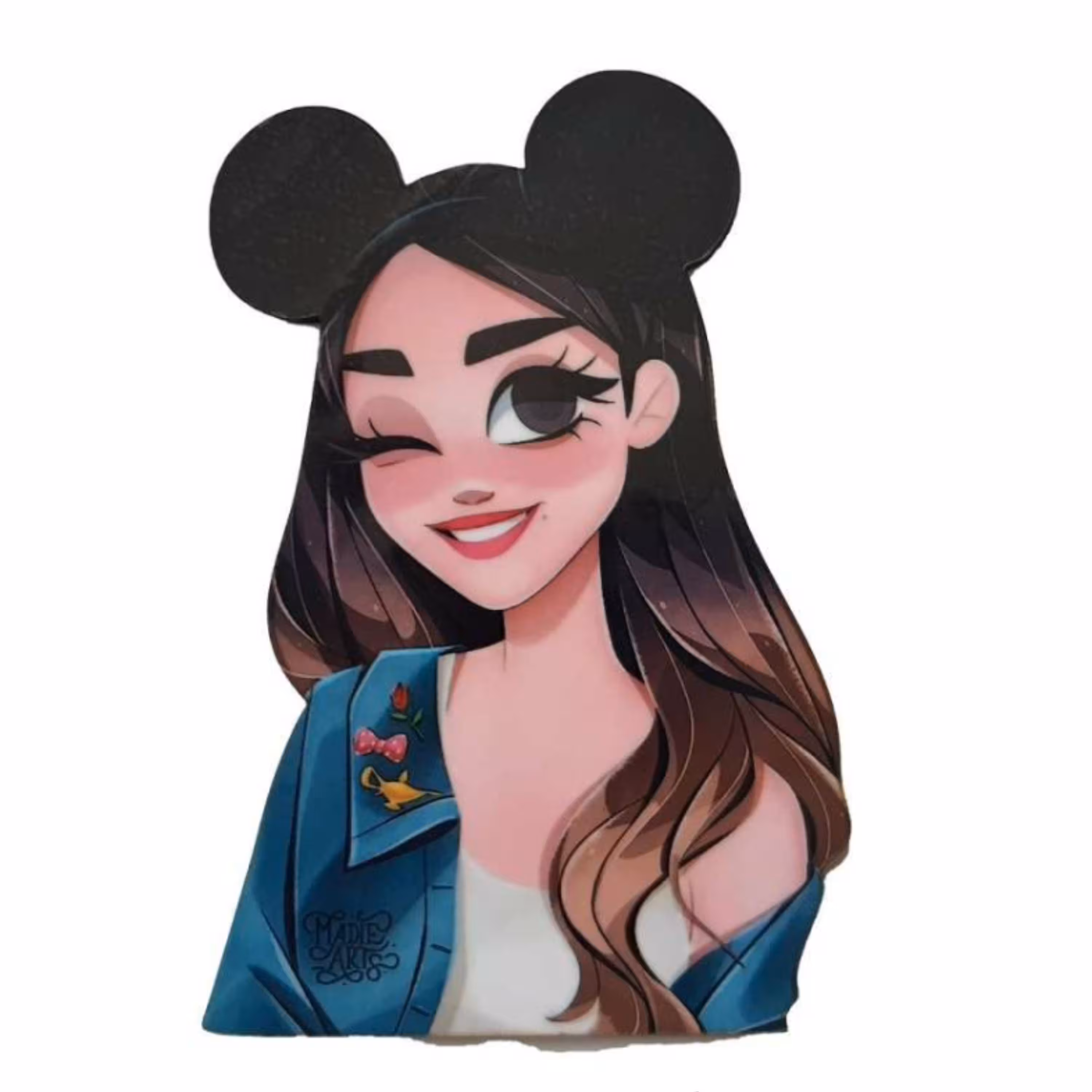 تاپر تزیین کیک بهگز مدل دختر miki mous e