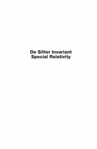 خرید و دانلود نسخه کامل کتاب De Sitter Invariant Special Relativity