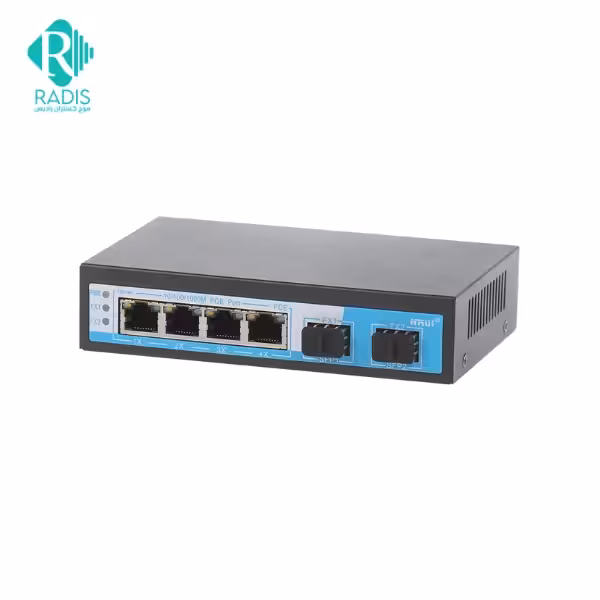 سوییچ شبکه 4 پورت HRUI مدل HR901-AFG-42S