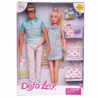 عروسک باربی زن و شوهر مدل Defa Lucy کد 8349
