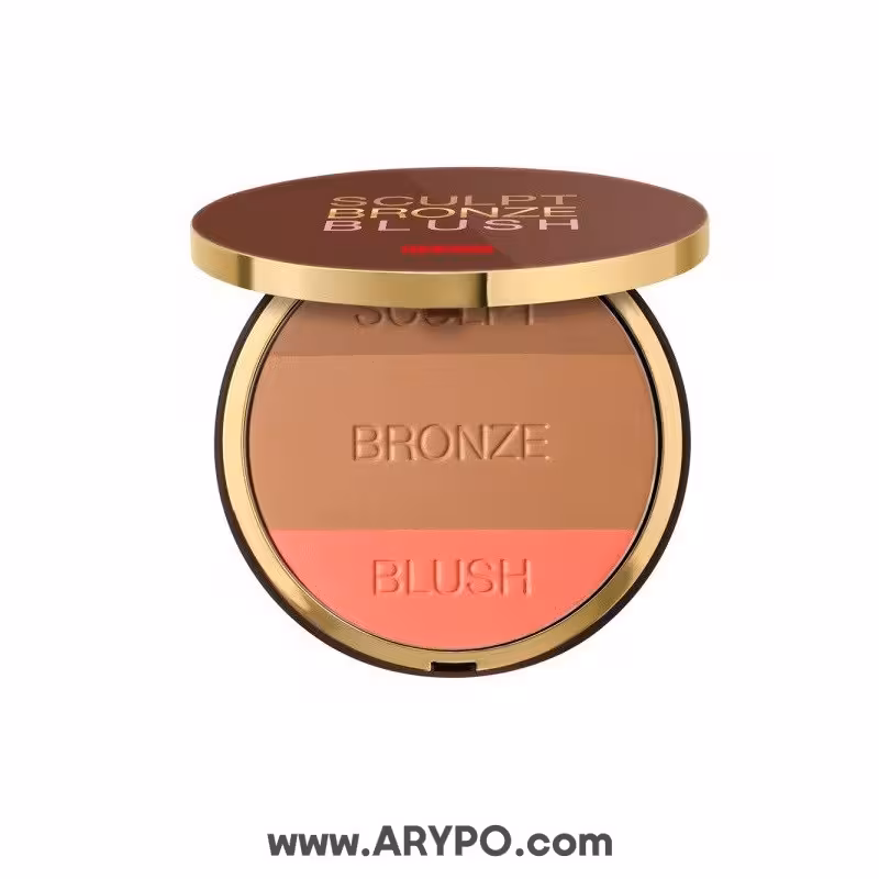 پالت رژگونه برنزر پوپا مدل 3 در 1