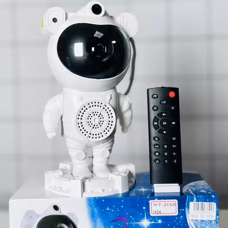 چراغ کهکشانی فضانورد پایه دار اسپیکر دار | amazonchi