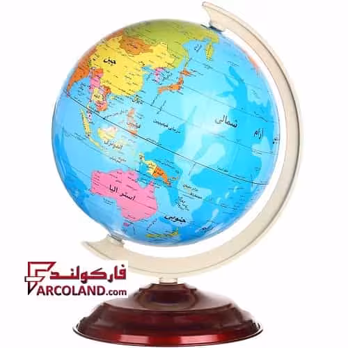 کره زمین جغرافیایی سایز 23 پایه فلزی تولیدی نسیم