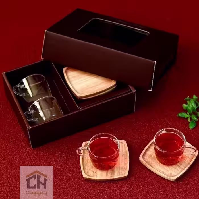 فنجان قهوه خوری پیرکس 2 عددی تپل مدل 4422