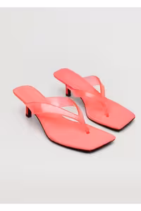 صندل زنانه وینیل پاشنه دار برند MANGO – 7429