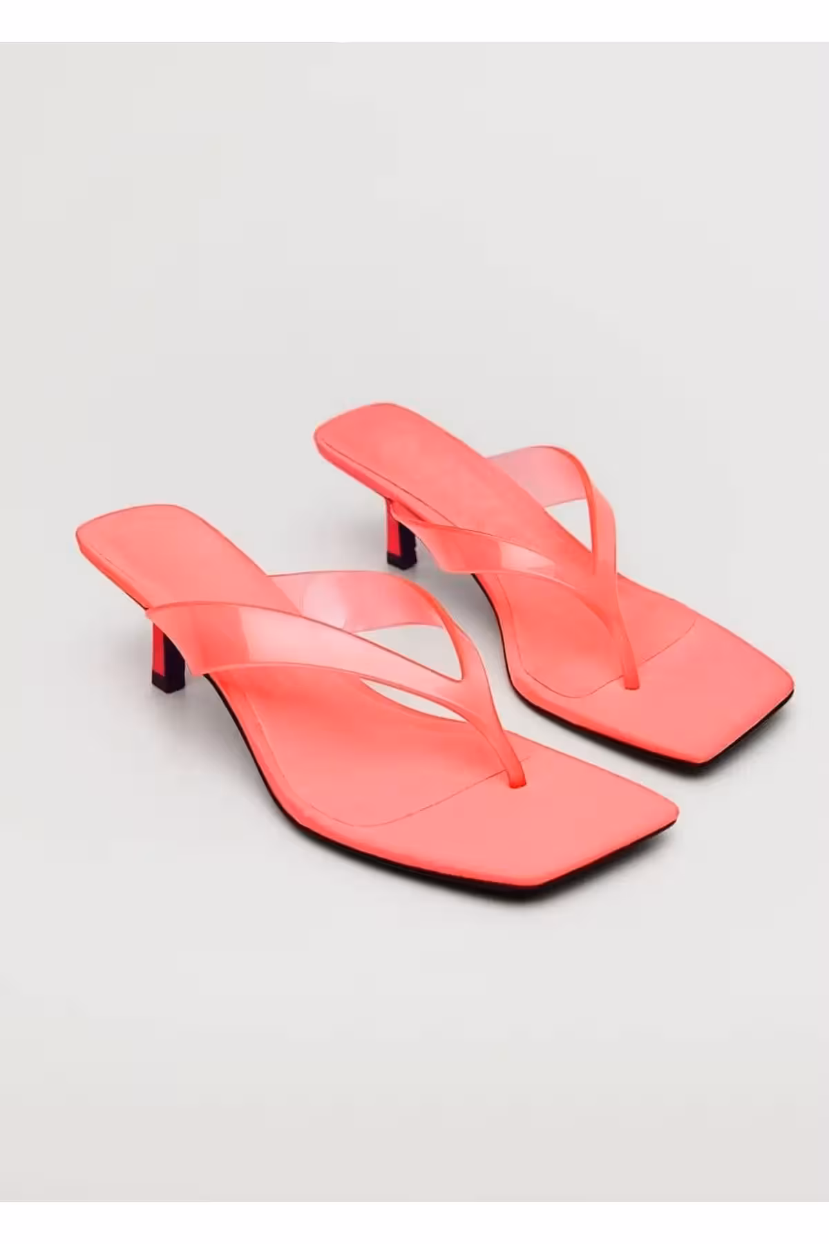 صندل زنانه وینیل پاشنه دار برند MANGO – 7429