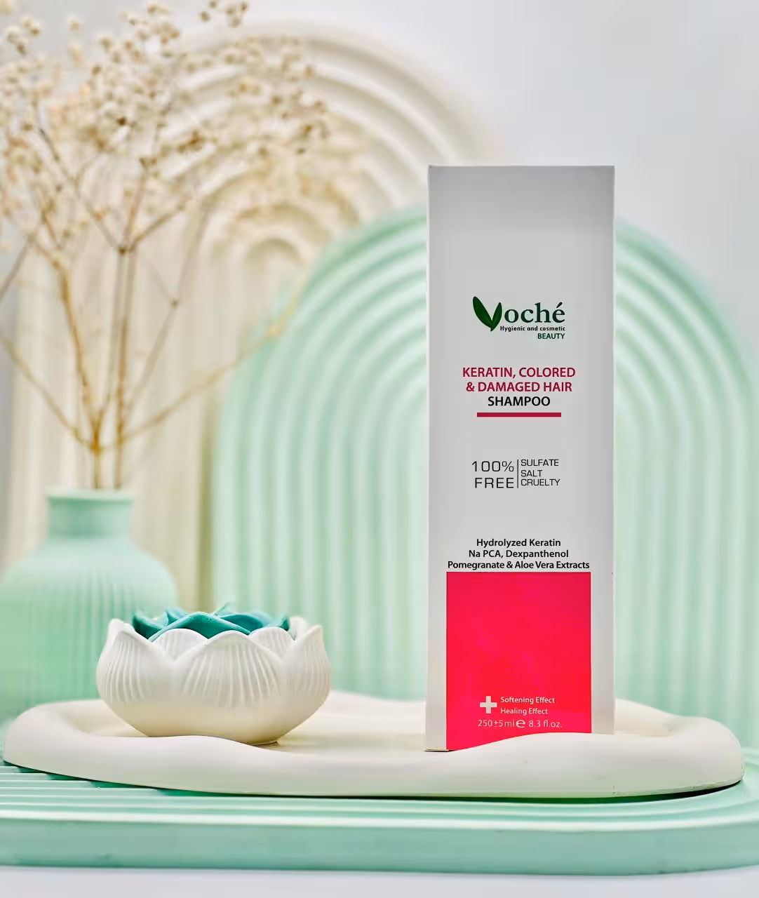 قیمت و خرید شامپو کراتینه موهای رنگ شده وچه 250 میلی لیتر -