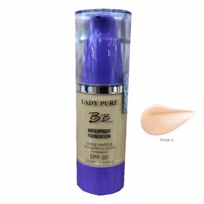 کرم پودر Lady Pure اس پی اف 20 رنگ تیره شماره 03