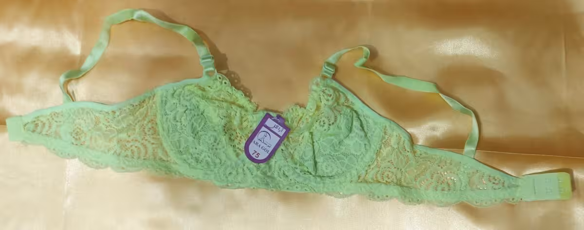 سوتین زنانه سبز فسفری کد R-362