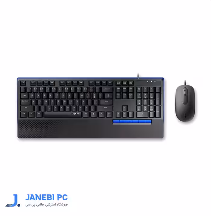 کیبورد و ماوس باسیم رپو NX2000 با حروف فارسی