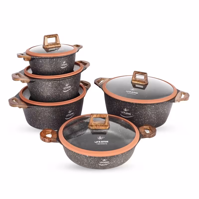 سرویس قابلمه 10 پارچه گرانیتی لایف اسمایل