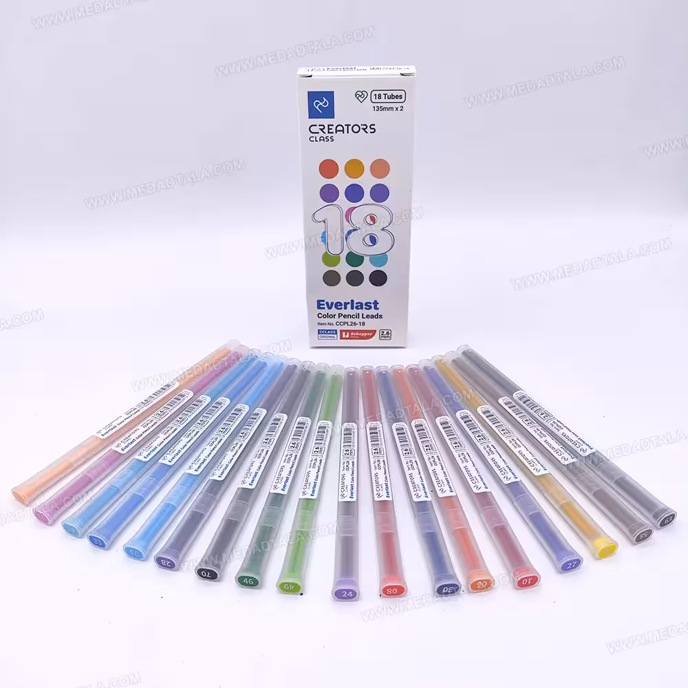 نوک (مغز) مداد رنگی مکانیکال (اتودی) 18 رنگ سی کلاس Everlast