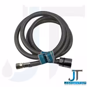 شیلنگ شیر ظرفشویی شاوری حصیری استیل رزوه ریز 150سانت کهن