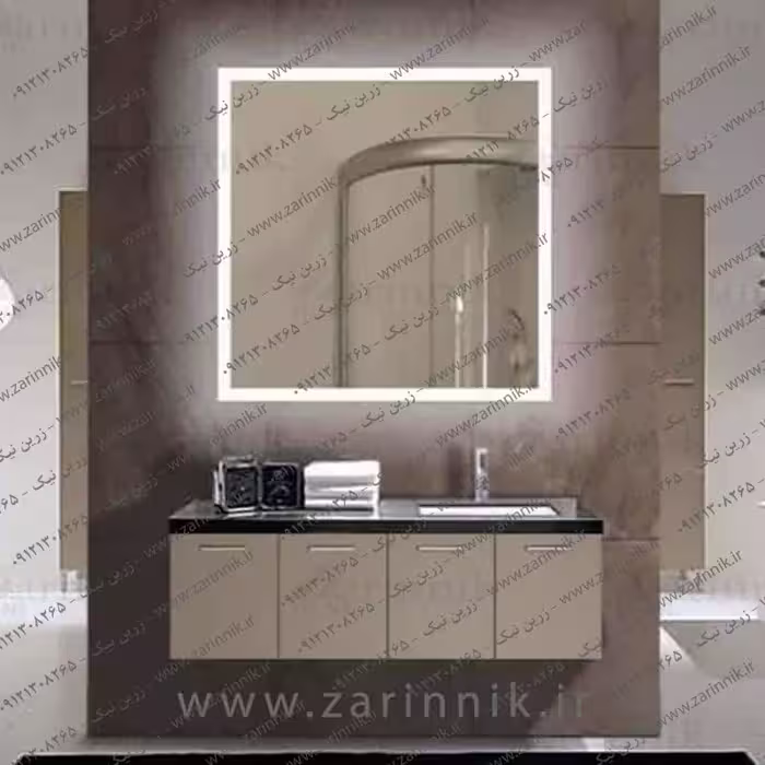 آینه دستشویی مدرن زرین نیک مدل AD027